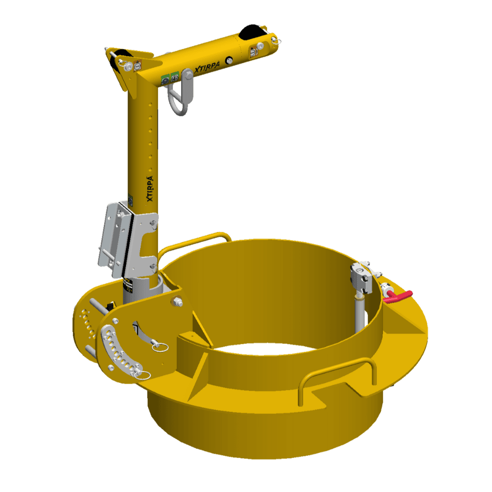 76mm(3'')Mast & davit arm 914mm H x 229mm reach (36''x9'')